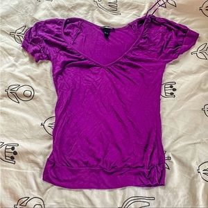 H & M Purple v neck top